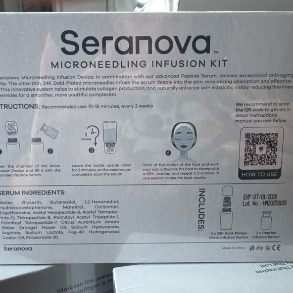 4 month supply unopened seranova microneedling infusion kit - Picture 3 of 3